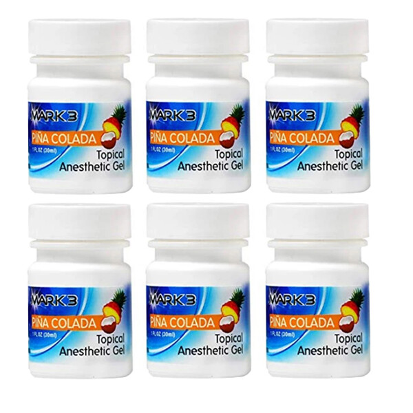 Dental Topical Anesthetic Gel, Mark 3, Made in USA, 1.12 oz, (Buy 5 get 1 FREE)