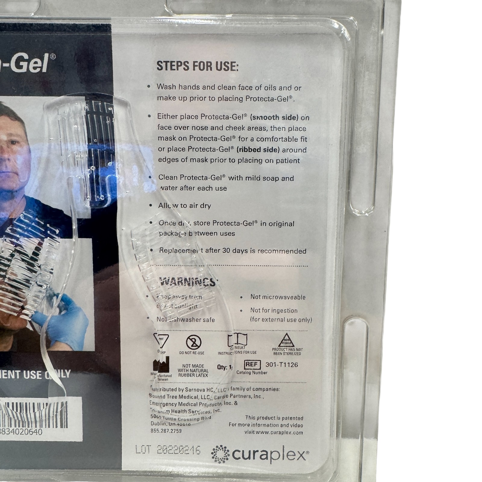 Curaplex Protecta-Gel Nasal Mask Cushion Barrier Pad Item # 301-T1126