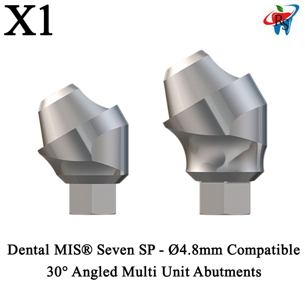 1x Dental MIS® Seven SP – Ø4.8mm Compatible 30° Angled Multi Unit Abutments
