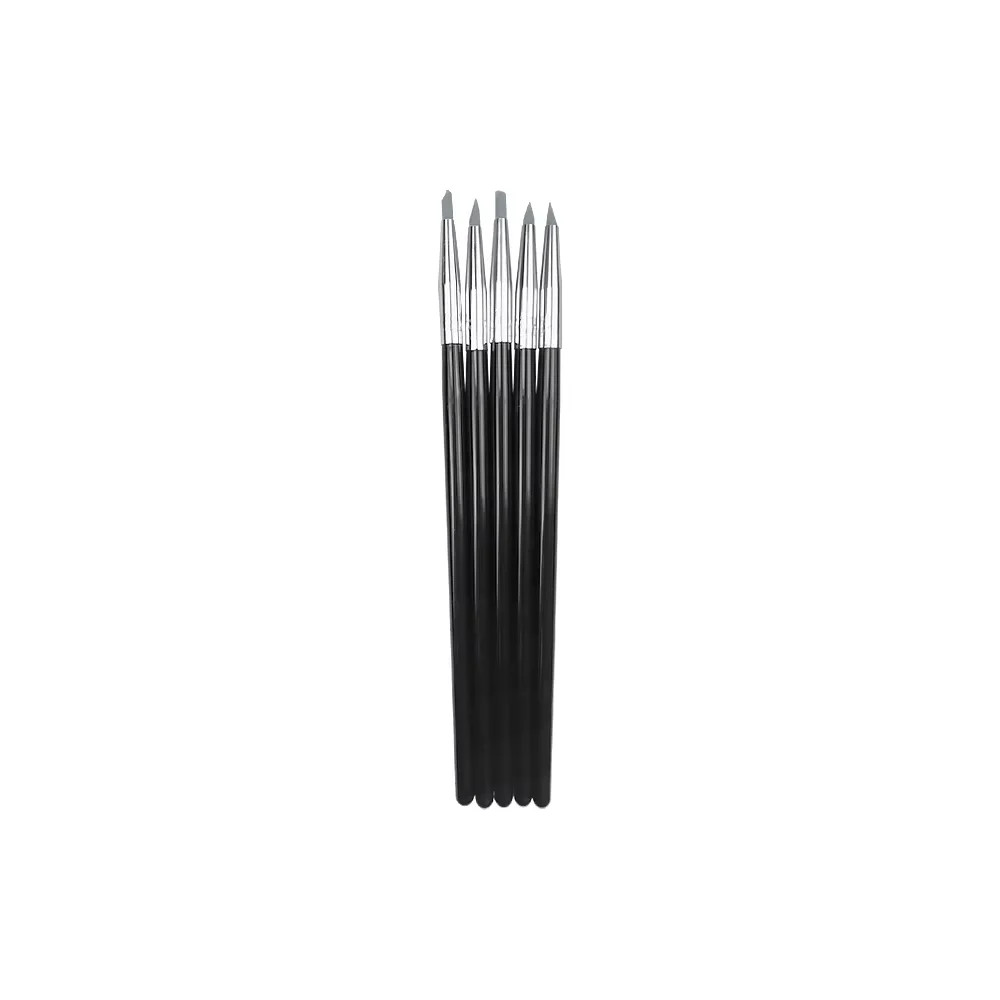5Pcs Dental Shaping Silicone Tooth Tool Dental Resin Brush Pens for Adhesive Com