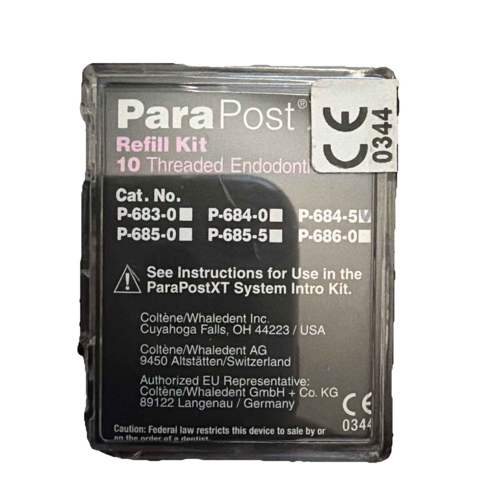 *2-Pieces* Coltene ParaPost XT Refill Kit Threaded USED Endodontic Posts P-684-5