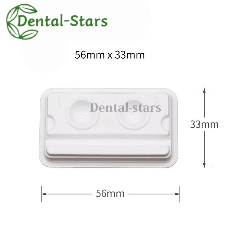 100/1000Pcs Dental Disposable Mixing Wells Bonding Composite Adhesive 2/4 Wells
