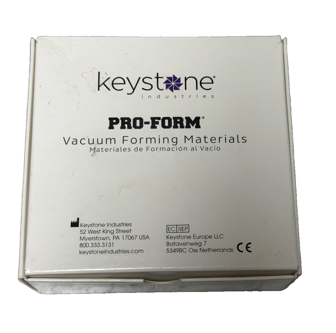 Keystone Pro-Form 9603580 (E-Gasket) Dual Laminate 3mm 5×5 Mouthguard Sheets x11