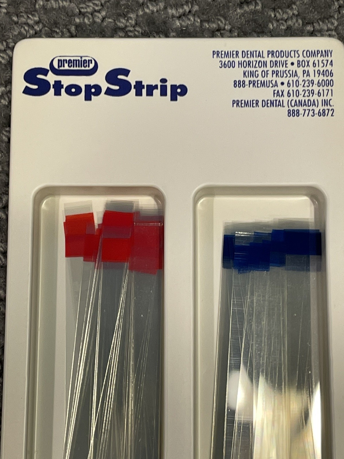 Premier Assorted Stop Strip #9061370, Blue (8mm) & Red (10mm)