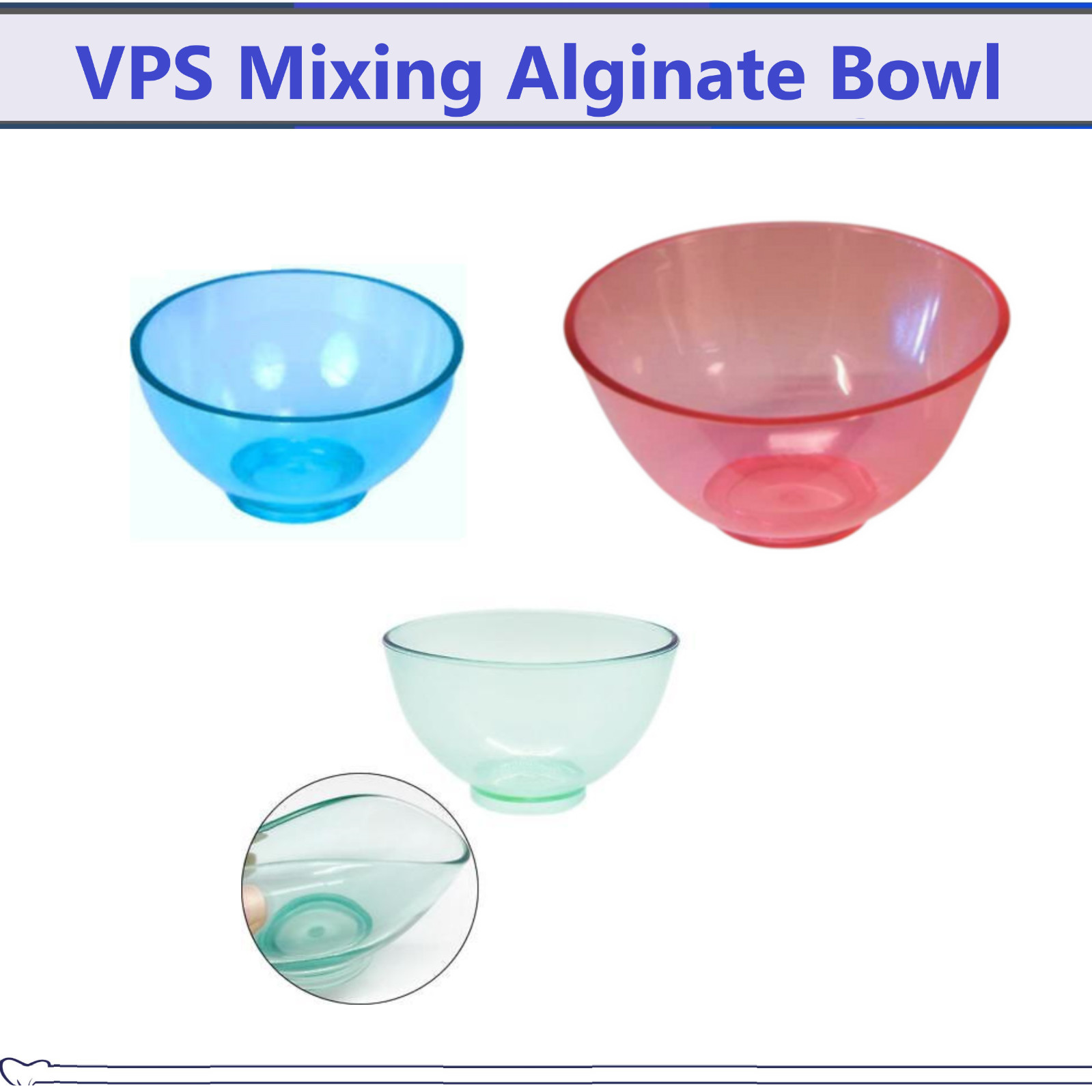 Dental Impression Material Mixing Bowls Flexible Mixing Bowl 300 cc or 600cc