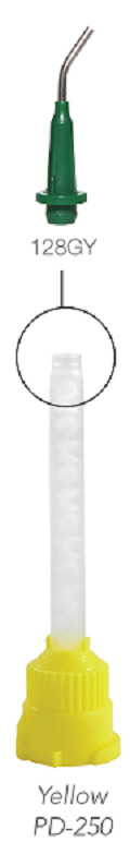 Dental Delivery Tips 100pk with Intra oral Connection For Yellow HP Mixing Tips