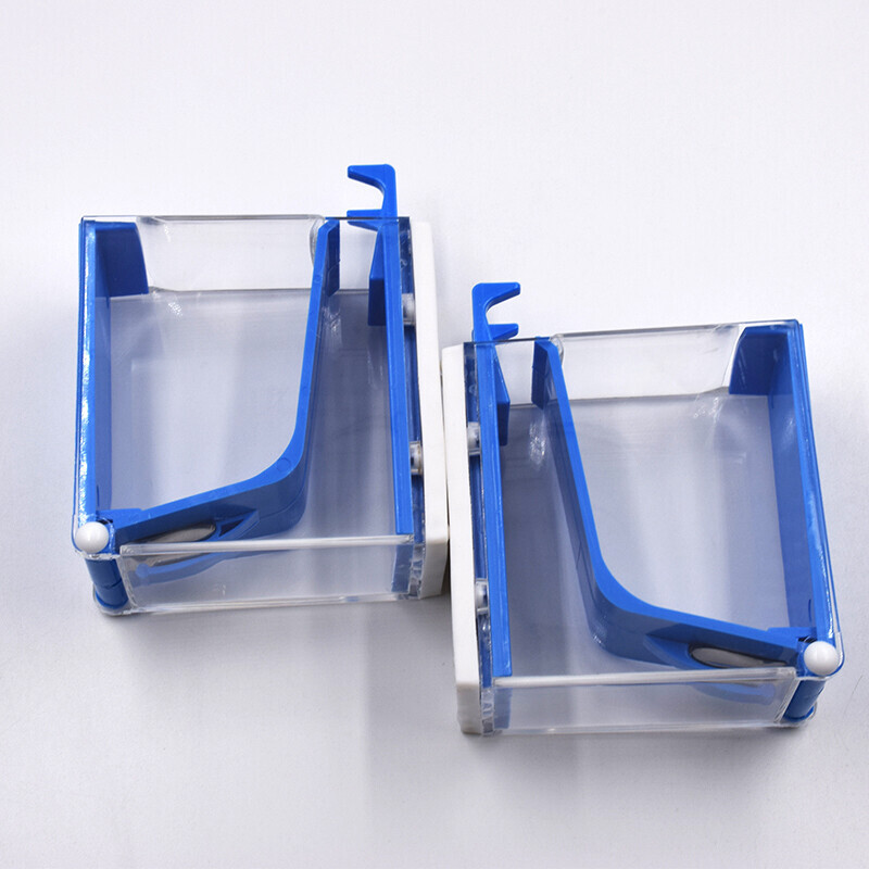 Dental Othodontic Cotton Batting Roll Dispenser Holder Blue Case Press Storage