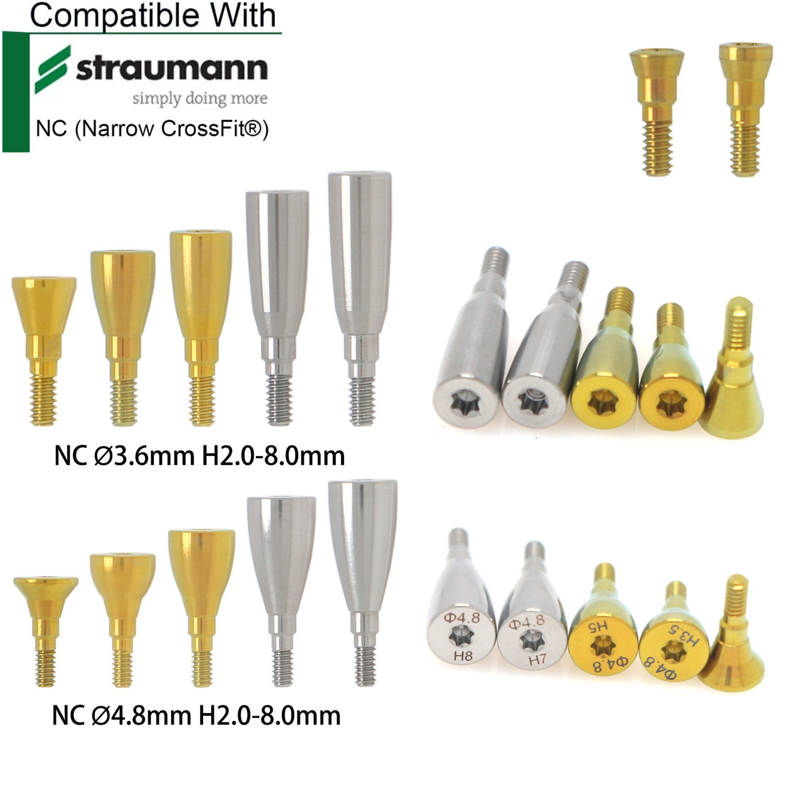 Fit Straumann ITI Dental Healing/Locator Abutment Transfer Open Close Tray NC/RC