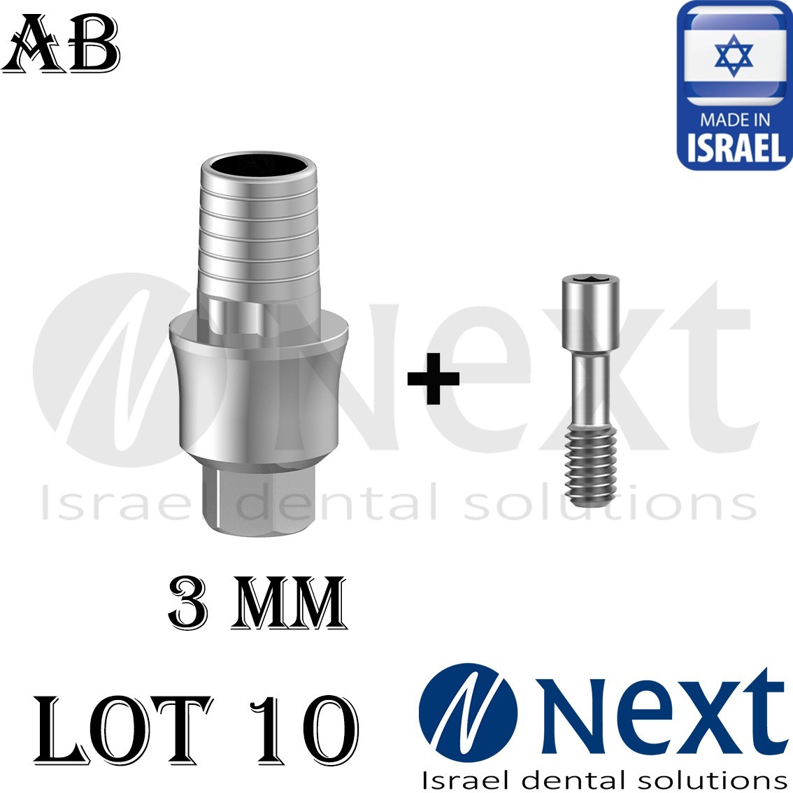 Lotx10 Internal Hex T Base 2.42 AB Implants compatible 3 mm