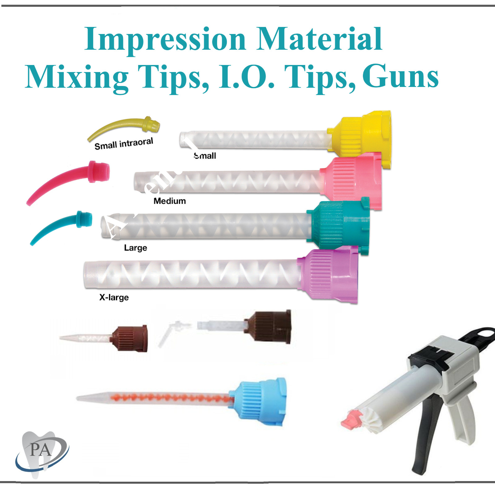 Dental Impression HP Tips High Performance Mixing Tips, intraoral Tips and Guns
