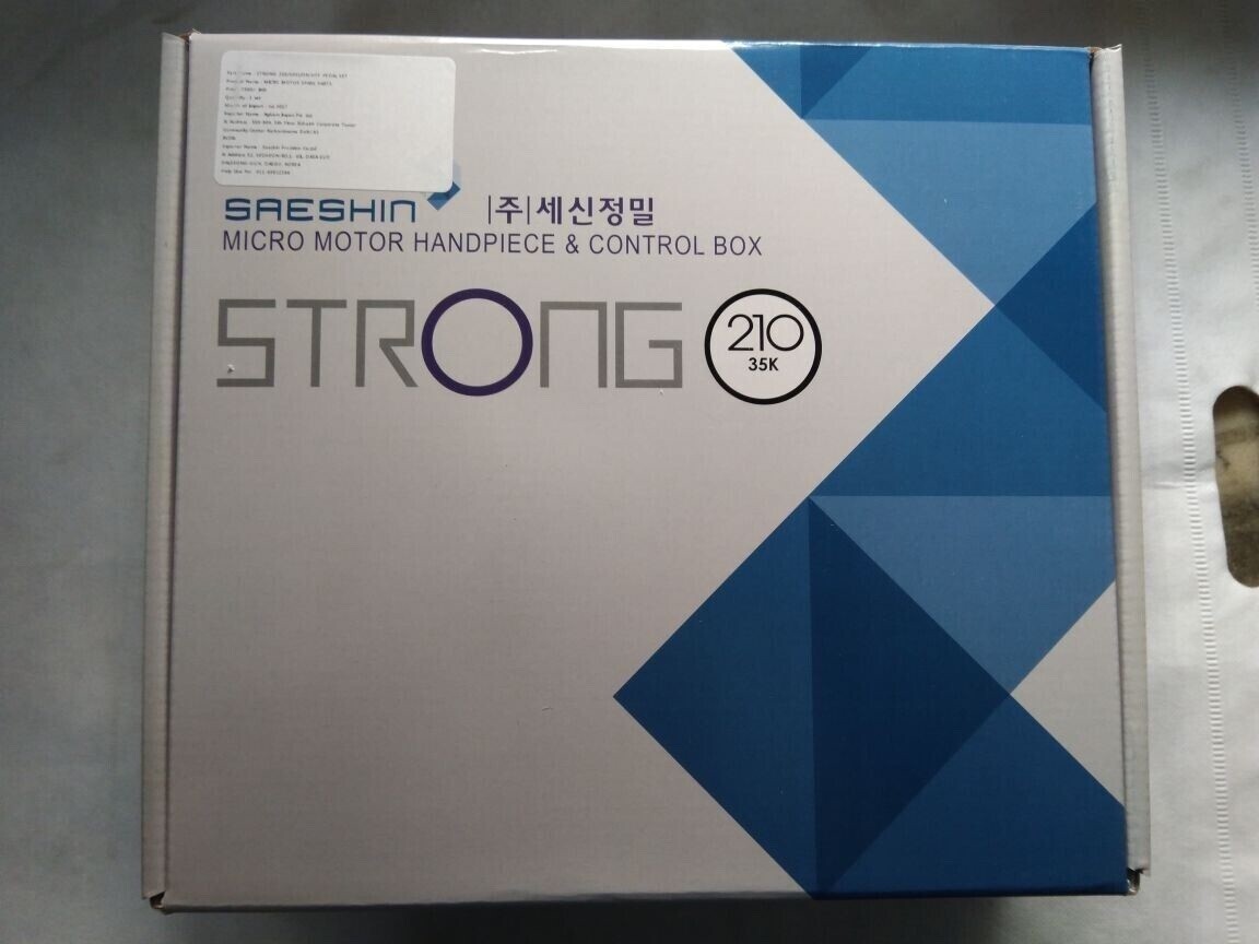 ORIGINAL SAESHIN KOREA Lab Brush Micromotor STRONG 210/105L (35,000 Rpm)