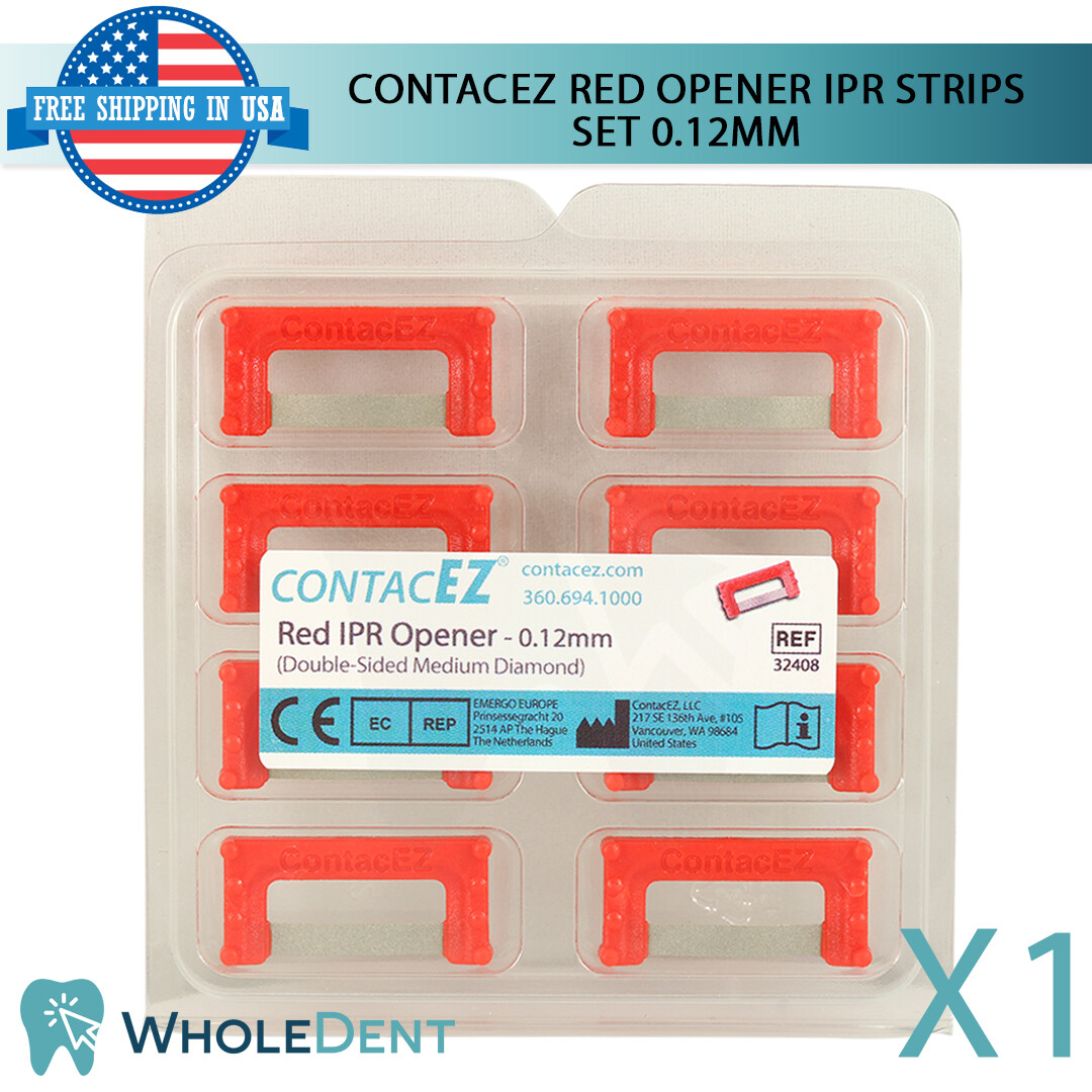 ContacEZ Red Opener IPR 8 Strips Dental Orthodontic Interproximal Reduction