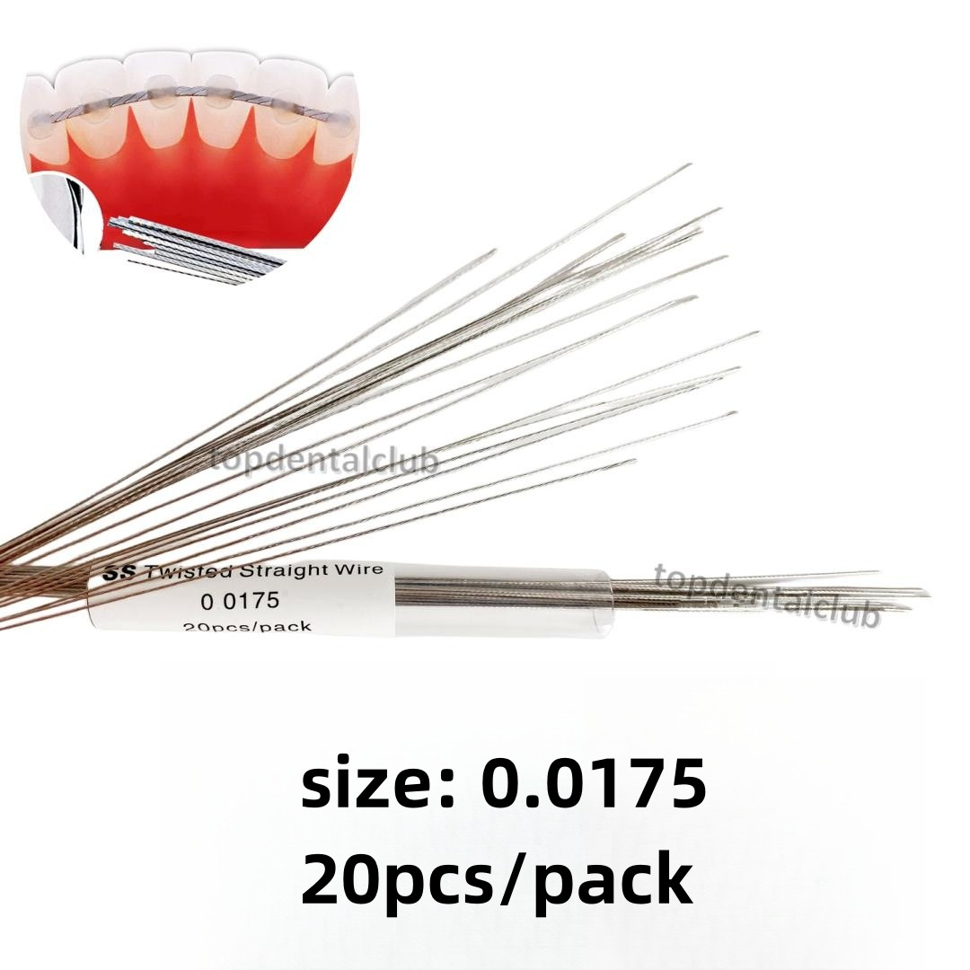 Dental Twist Wire Orthodontic Straight Twisted Wires SS Lingual Retainer 0.0175″