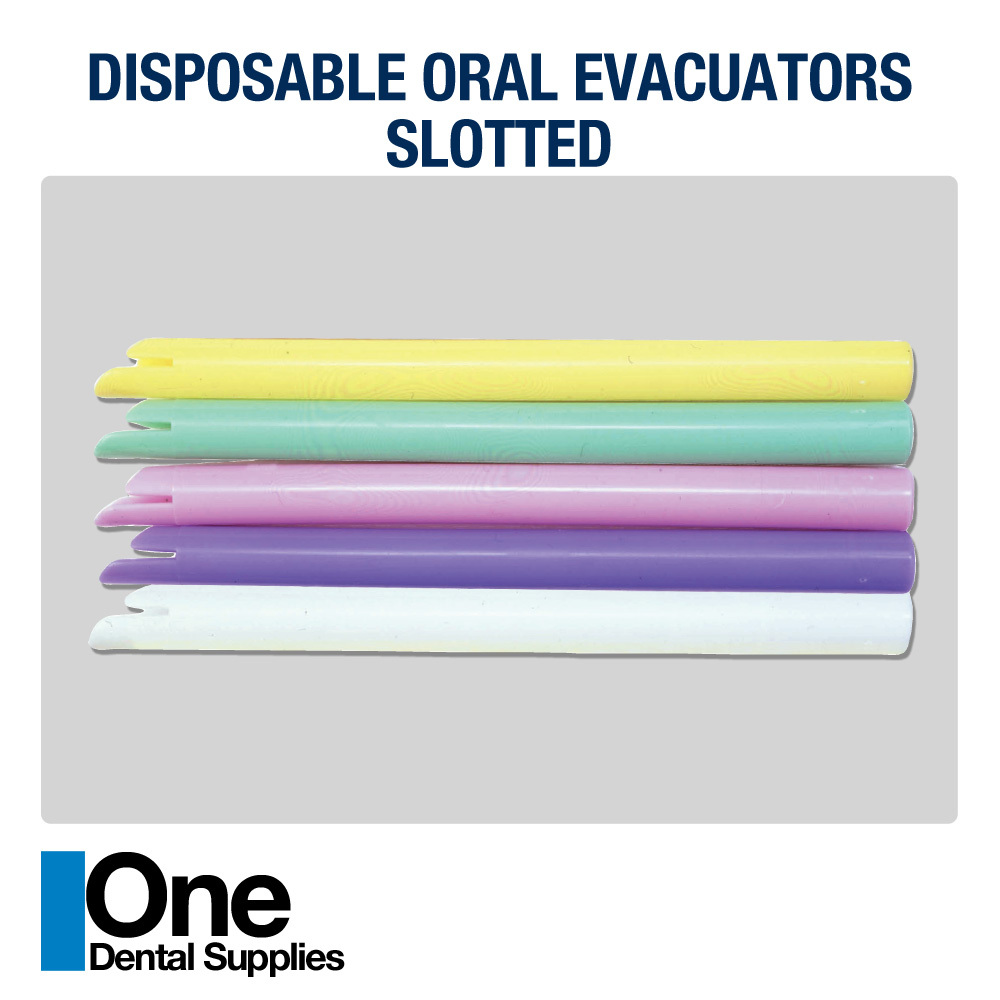 Dental Disposable Evacuators Slotted 1000 pcs