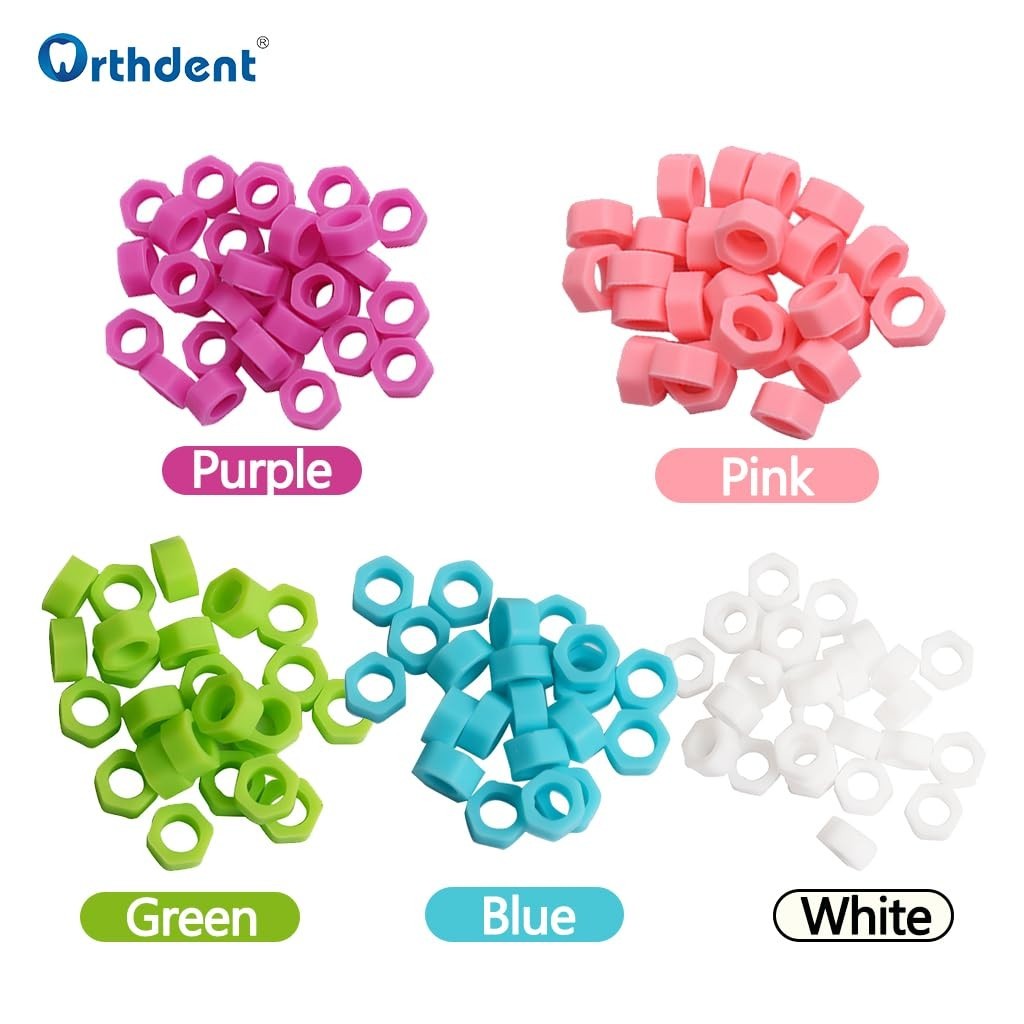 Orthodontic 100 Pcs Silicone Rings, Large 6mm – Perfect for Tool Identification