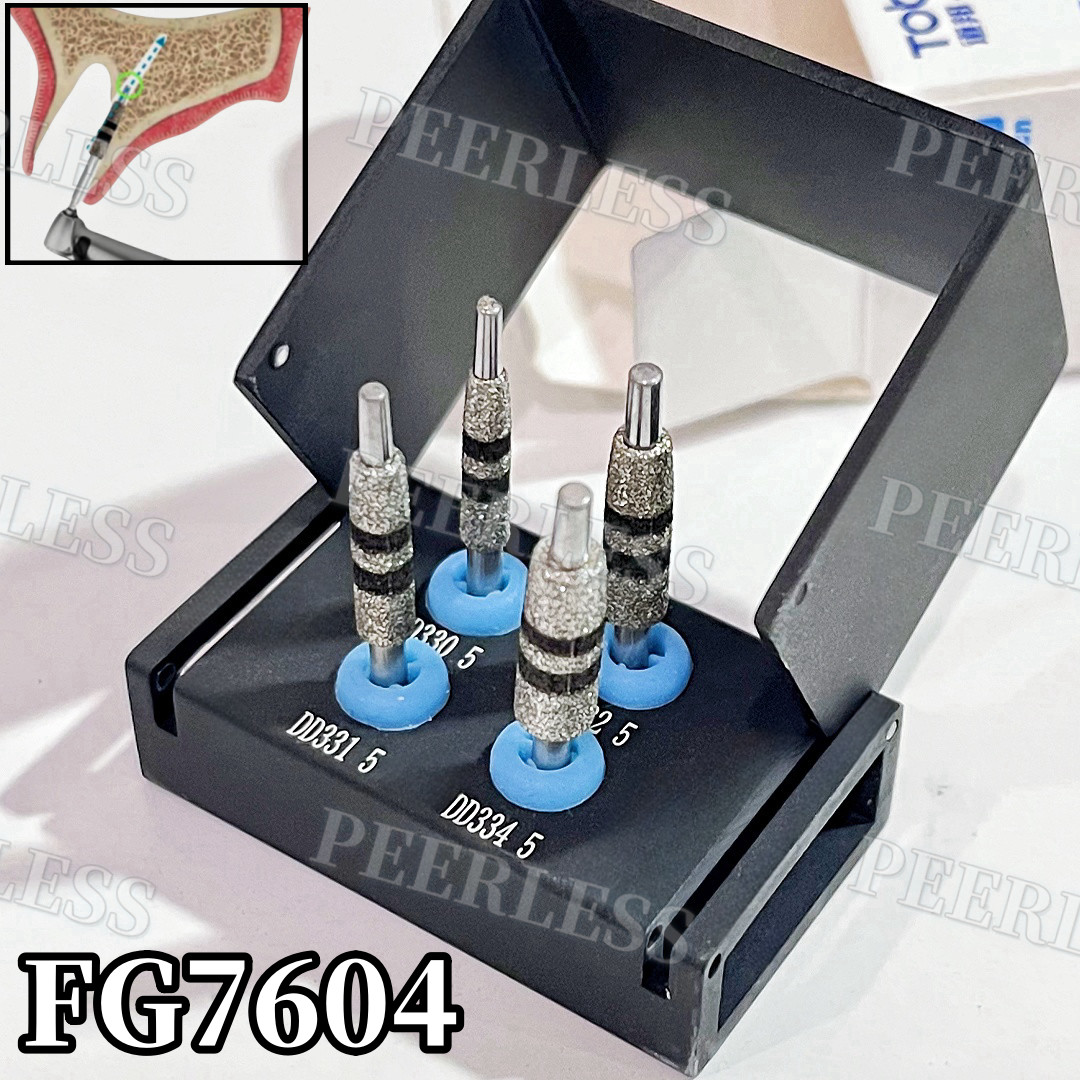 4Pcs/Set Dental Implant Guided Neck Correction Drills Diamond Grinding Jawbone