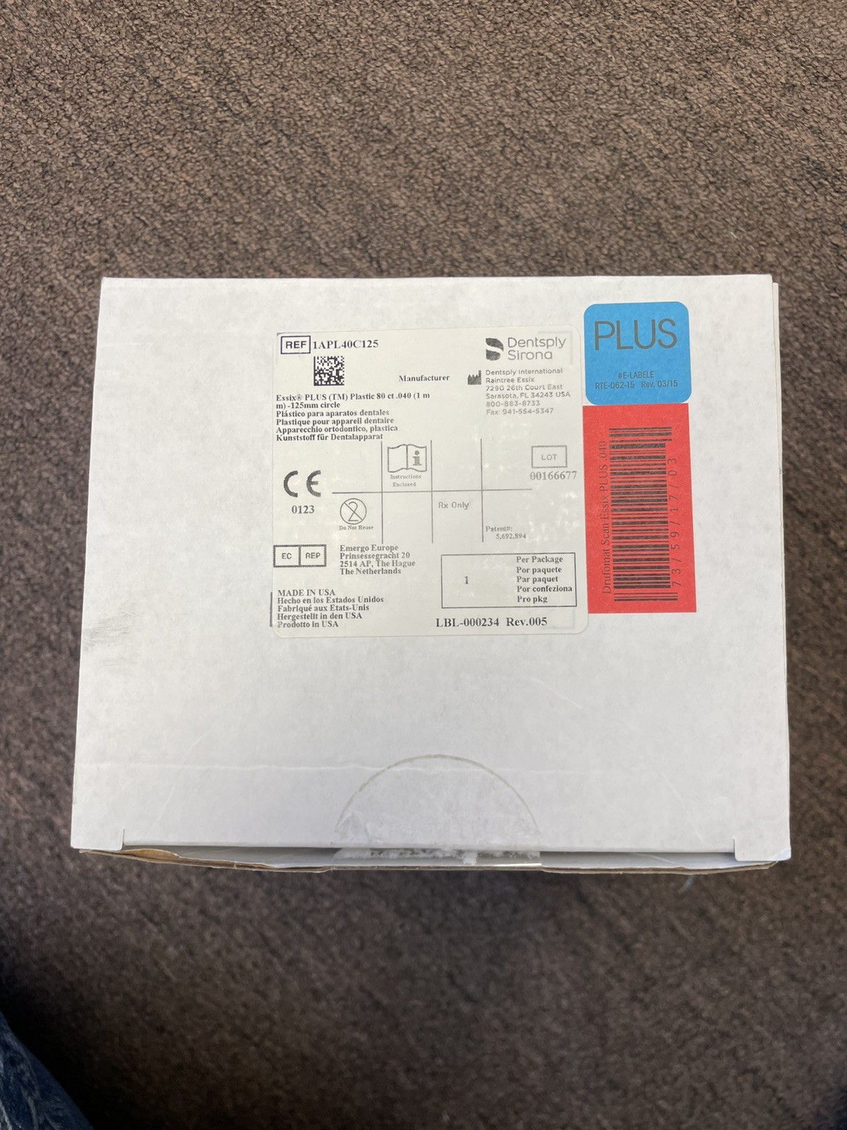 Essix Plus Plastic 040 125mm Circle 78 Sheets New Opened (read description)