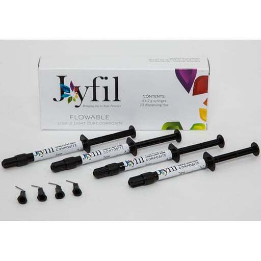 3D Dentaal Joyfil Flowable Light Cure Composite A2 2gm Syringe 4/PK REF JFA2