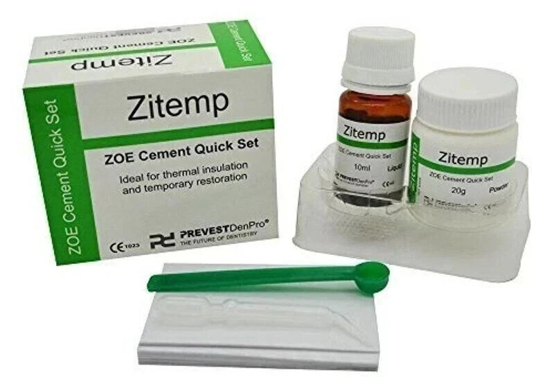 Cement Dental Products Prevest DenPro Zitemp Zinc Oxide Eugenol FREE SHIPING FAS