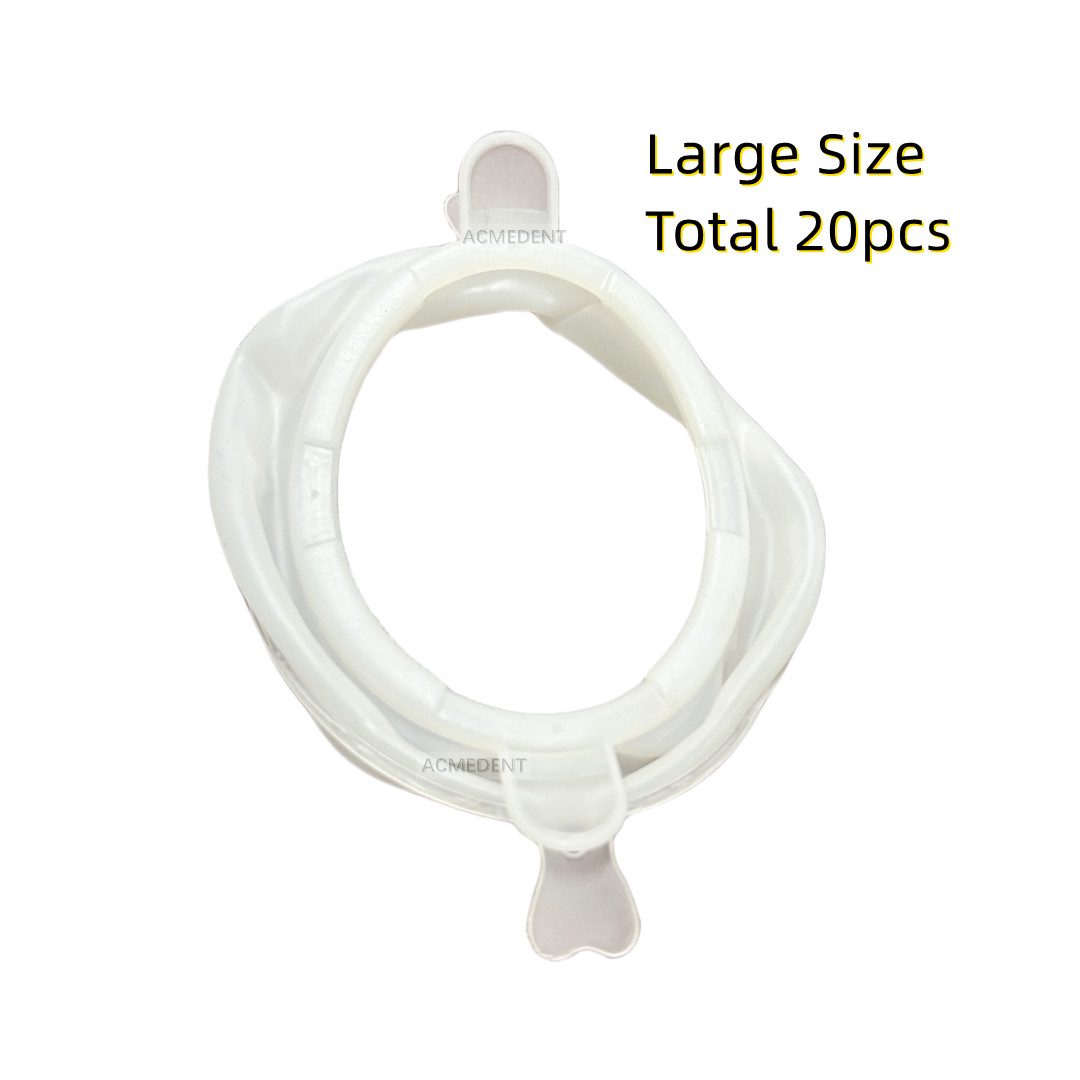 20Pcs Dental Mouth Opener White Large Size Cheek Retractors Lips Protect Openers