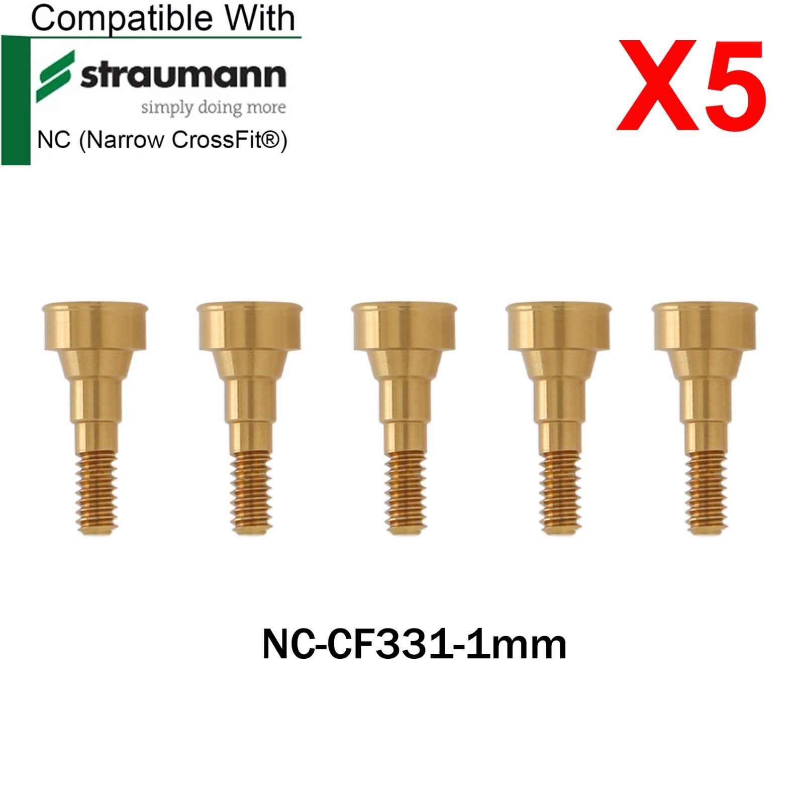 Dental Locator Abutment Male Caps Inserts For Straumann ITI Bone Level NC Ø3.3mm