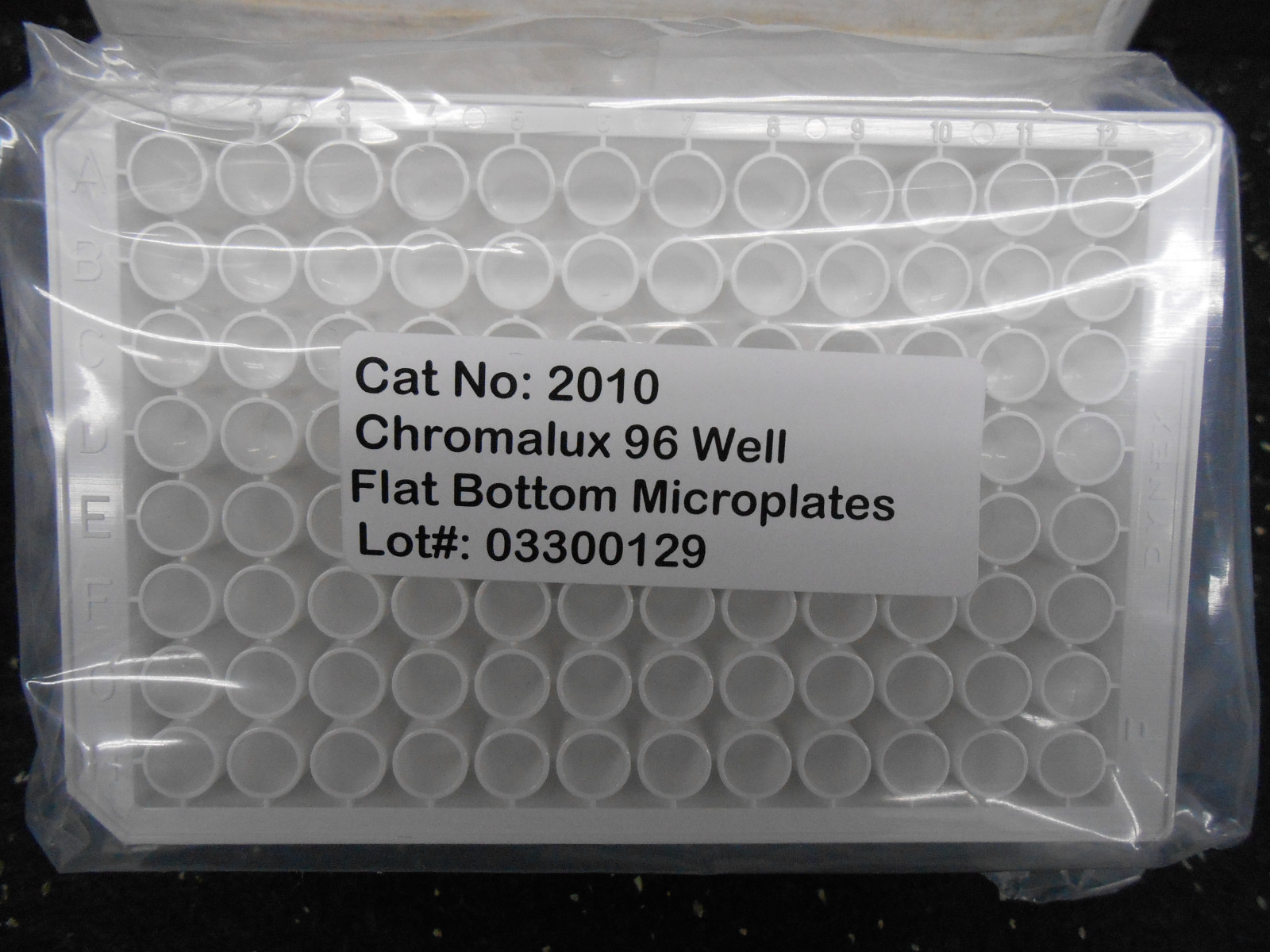 DYNEX TECHNOLOGIES 2010 CHROMALUX 96 WELL FLAT BOTTOM MICROPLATES 5/BG
