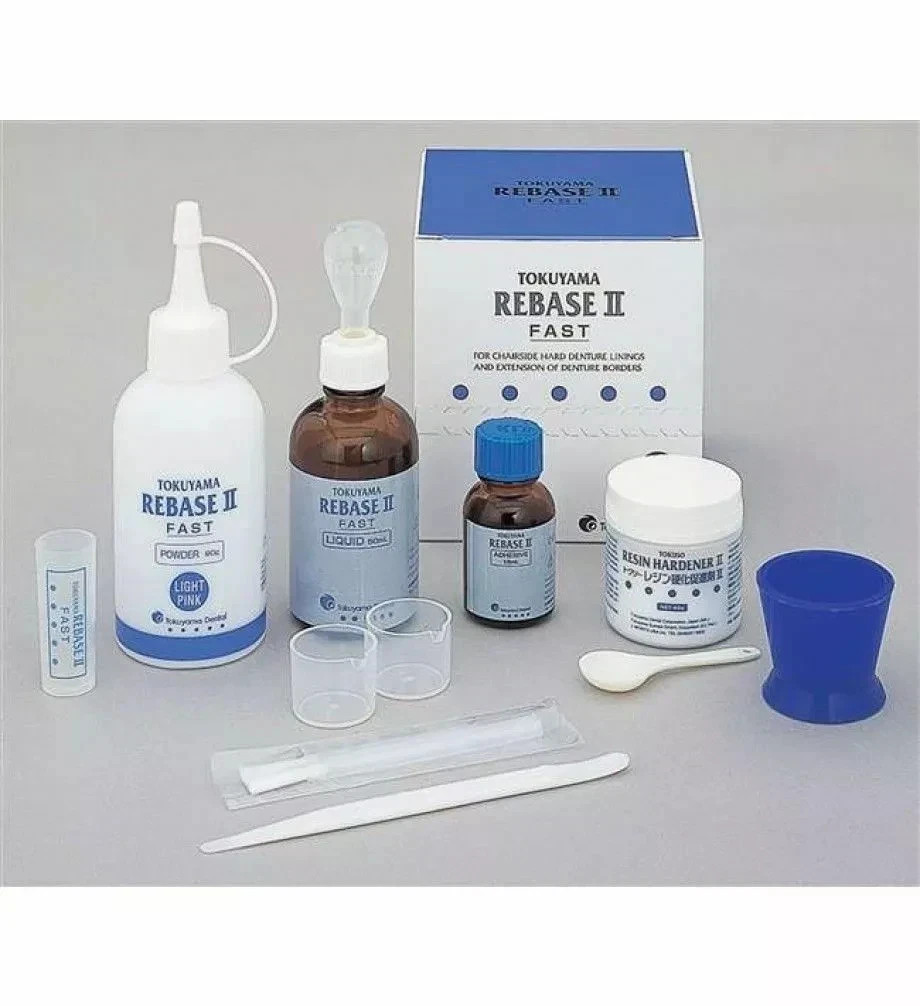 TOKUYAMA REBASE II KIT- Chairside Hard Denture Reline Material Long Expiry
