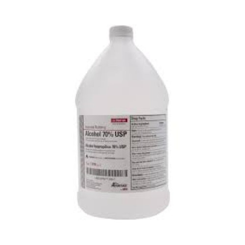 House Brand P907128 Isopropyl Rubbing Alcohol 70% USP 1 Gallon Bottle 4/Pk