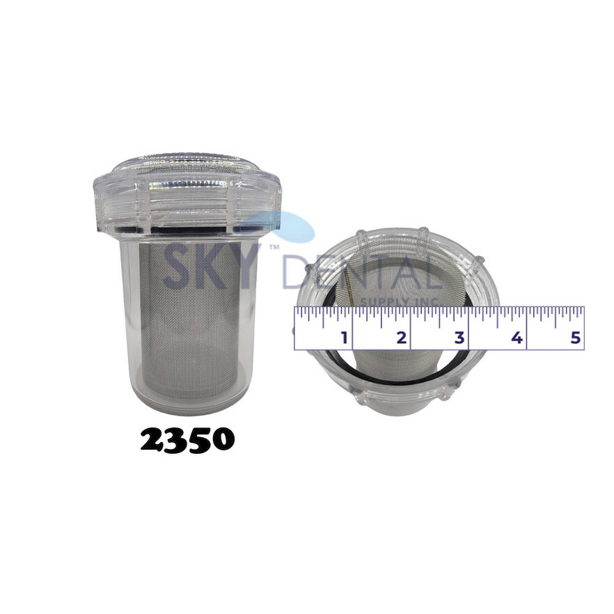 8x Dental Evacuation Canister Suction Vacuum Traps Filter 2350 (3 ½ x 4 ⅜)