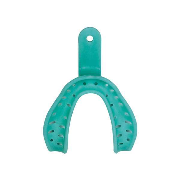 maxill #6 Green Small Lower Anodontia Impression Tray, 12/Bag