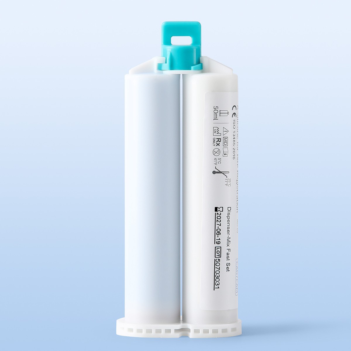 Dental Bite Registration Material Fast Set 2 Cartridges of 50ML Mixing Tips