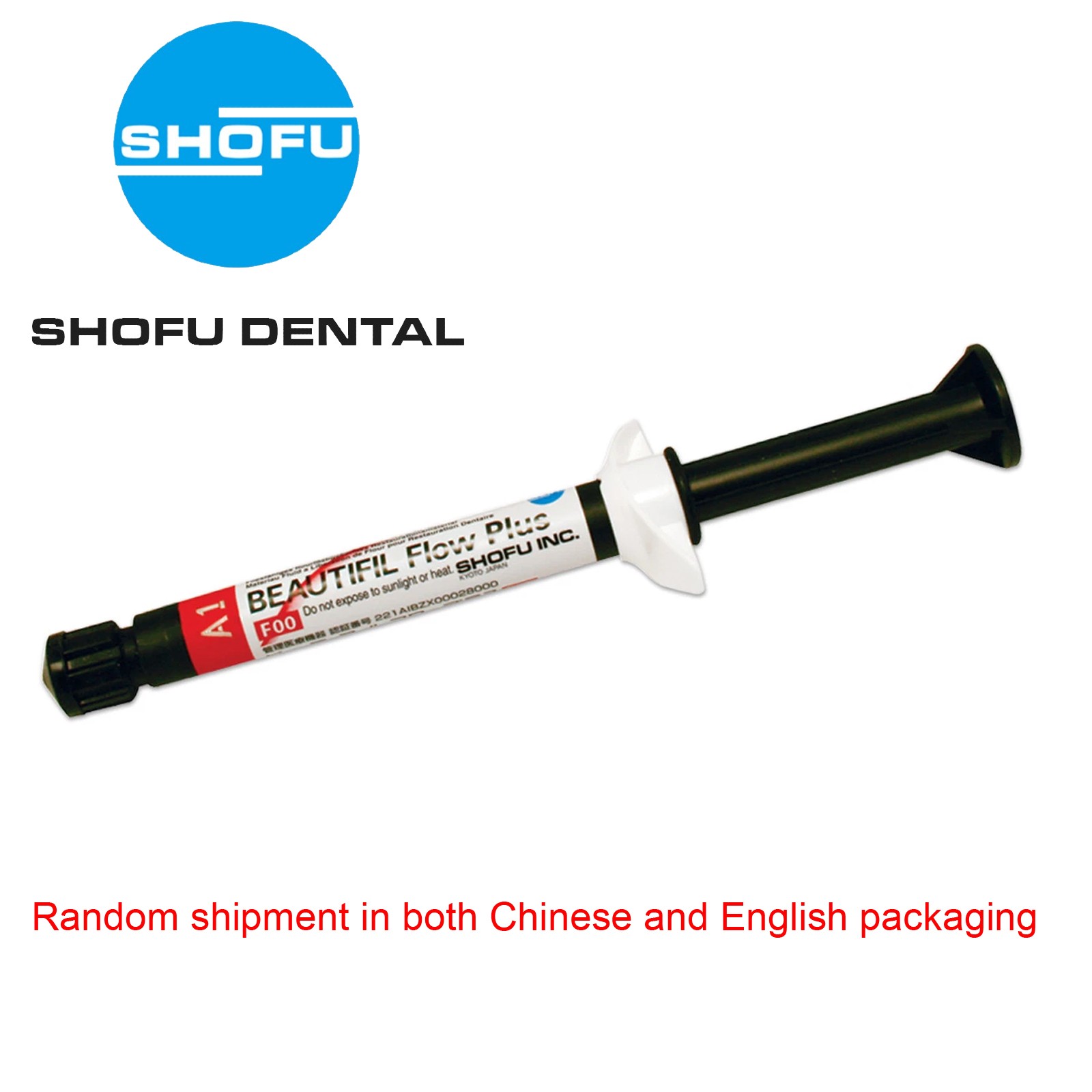 SHOFU BEAUTIFIL Flow Plus F00 Zero Flow flowable Restorative 2.2g Syringe + Tips