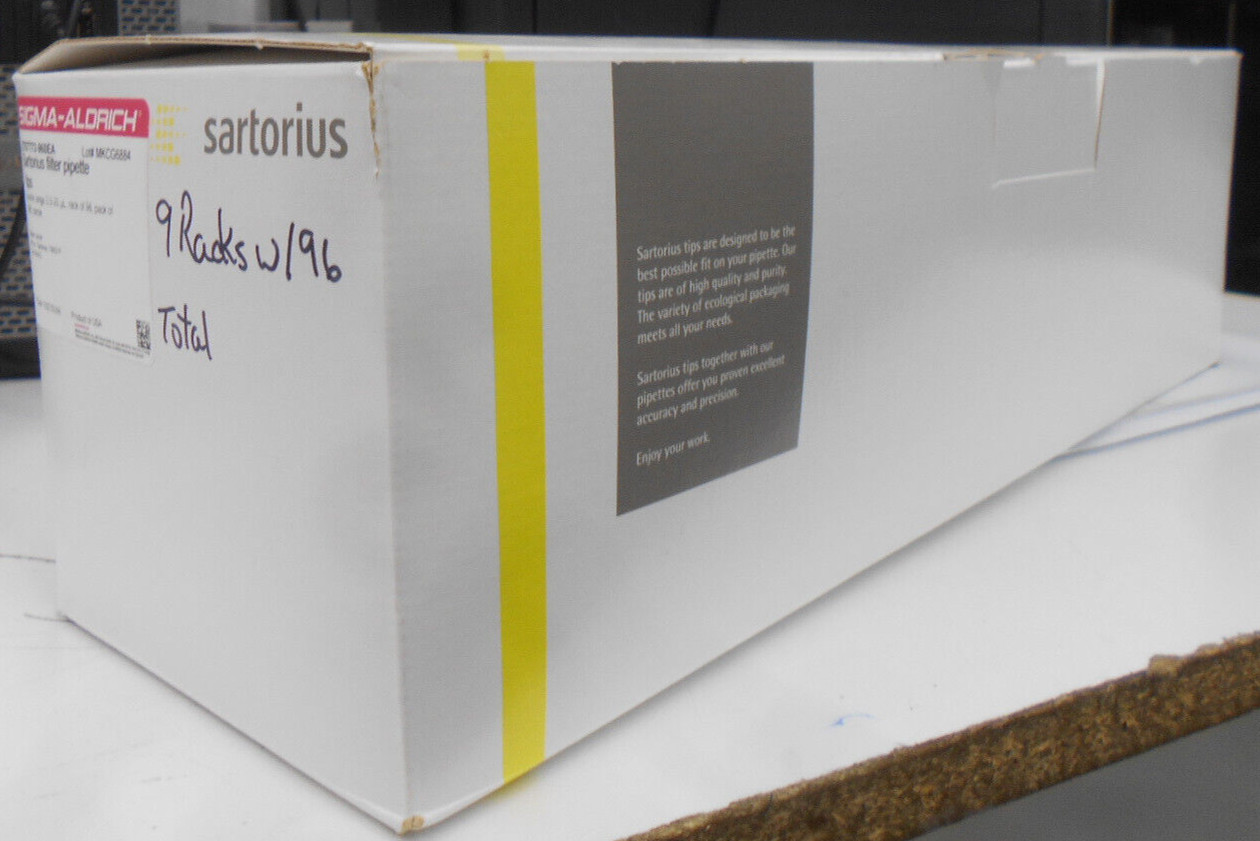 SIGMA-ALDRICH SARTORIUS 790021F 0.5-20µl PIPET TIPS STERILE PARTIAL BOX 864
