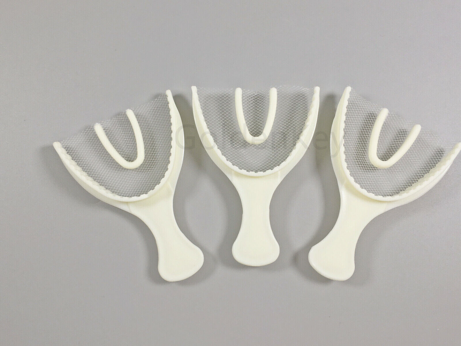 Dental Disposable Impression Bite Registration Tray White Denture Tray 100Pcs