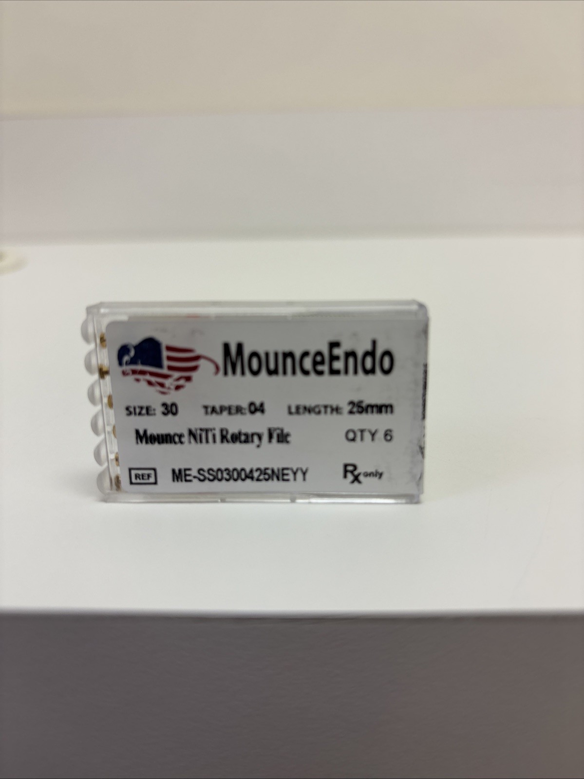 6/Pk Endodontics Size 30 Taper: .04 LENGTH 25mm NiTi Rotary Files