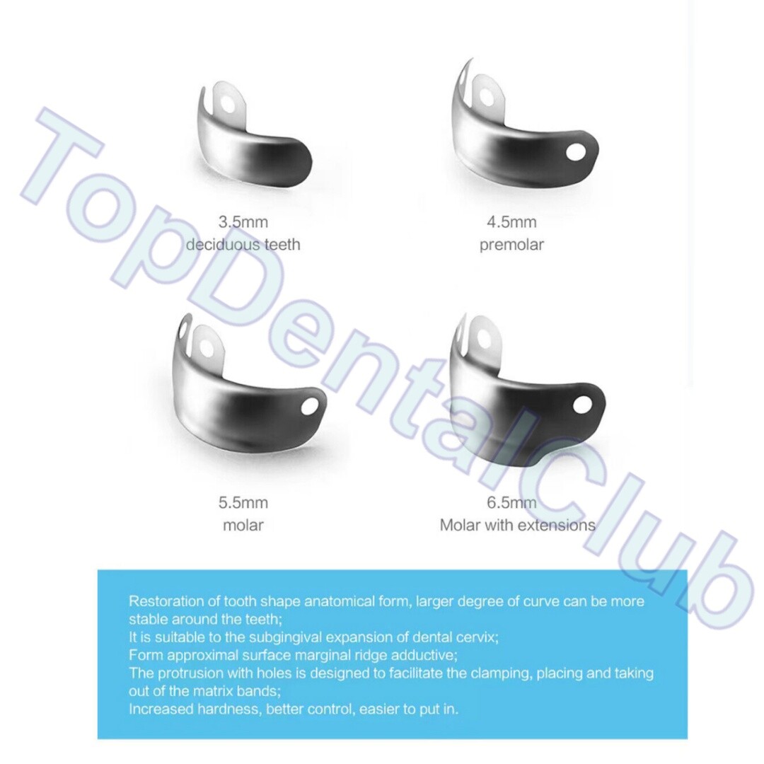 Dental Sectional Contoured Matrix System Matrices Bands Clip Clamp Holder Ring