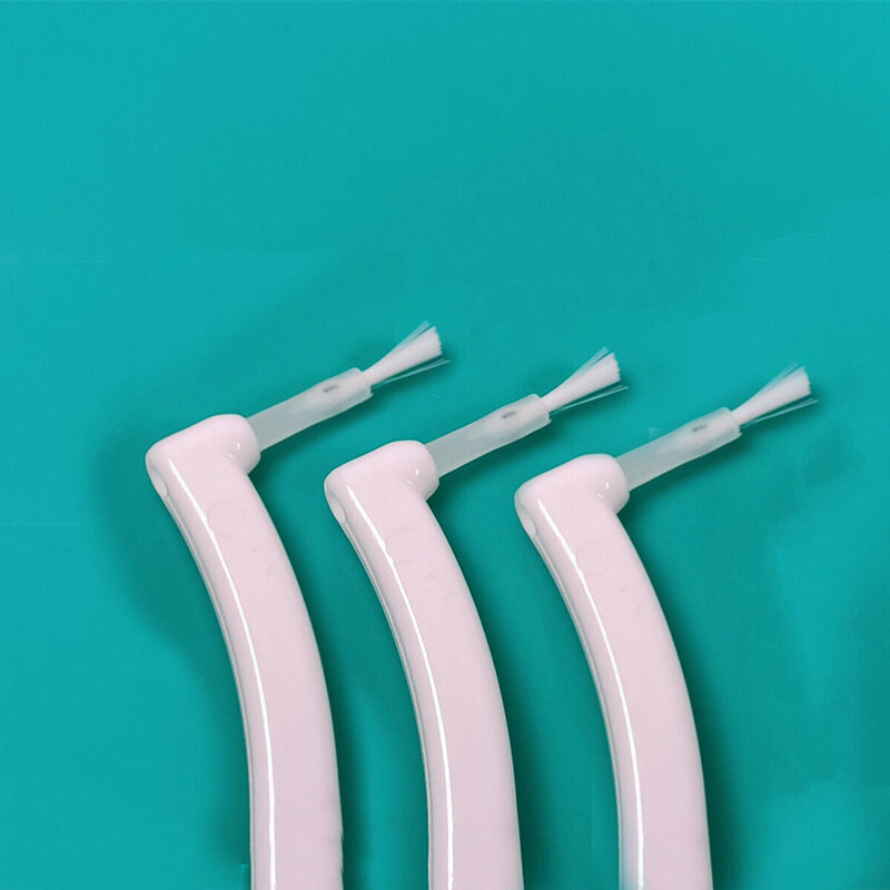 Dental Disposable Composite Brush Tips White Applicator with Free Handel