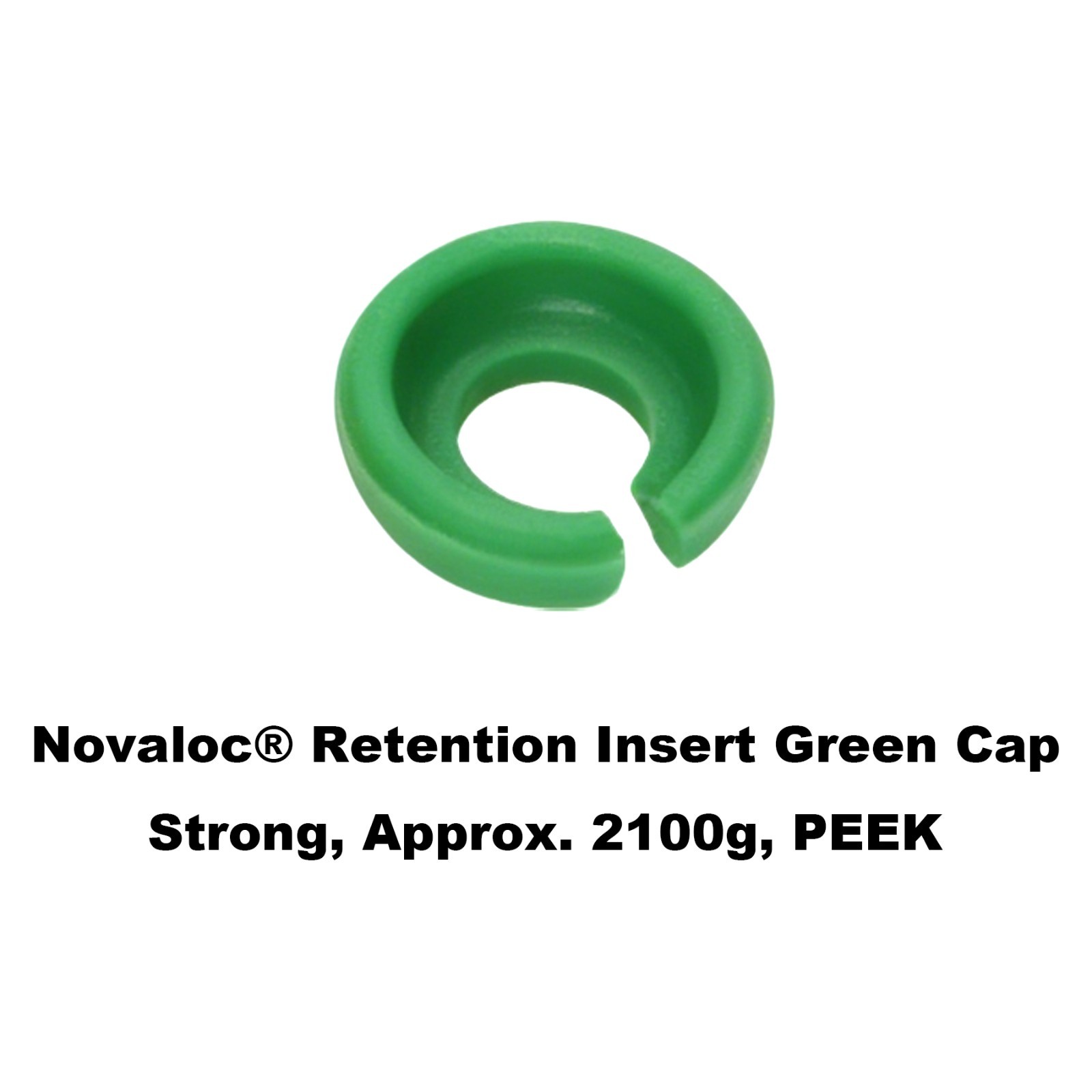 5Pcs Dental Novaloc Retention Inserts Caps Kit Peek Matrix Titanium Housing Caps