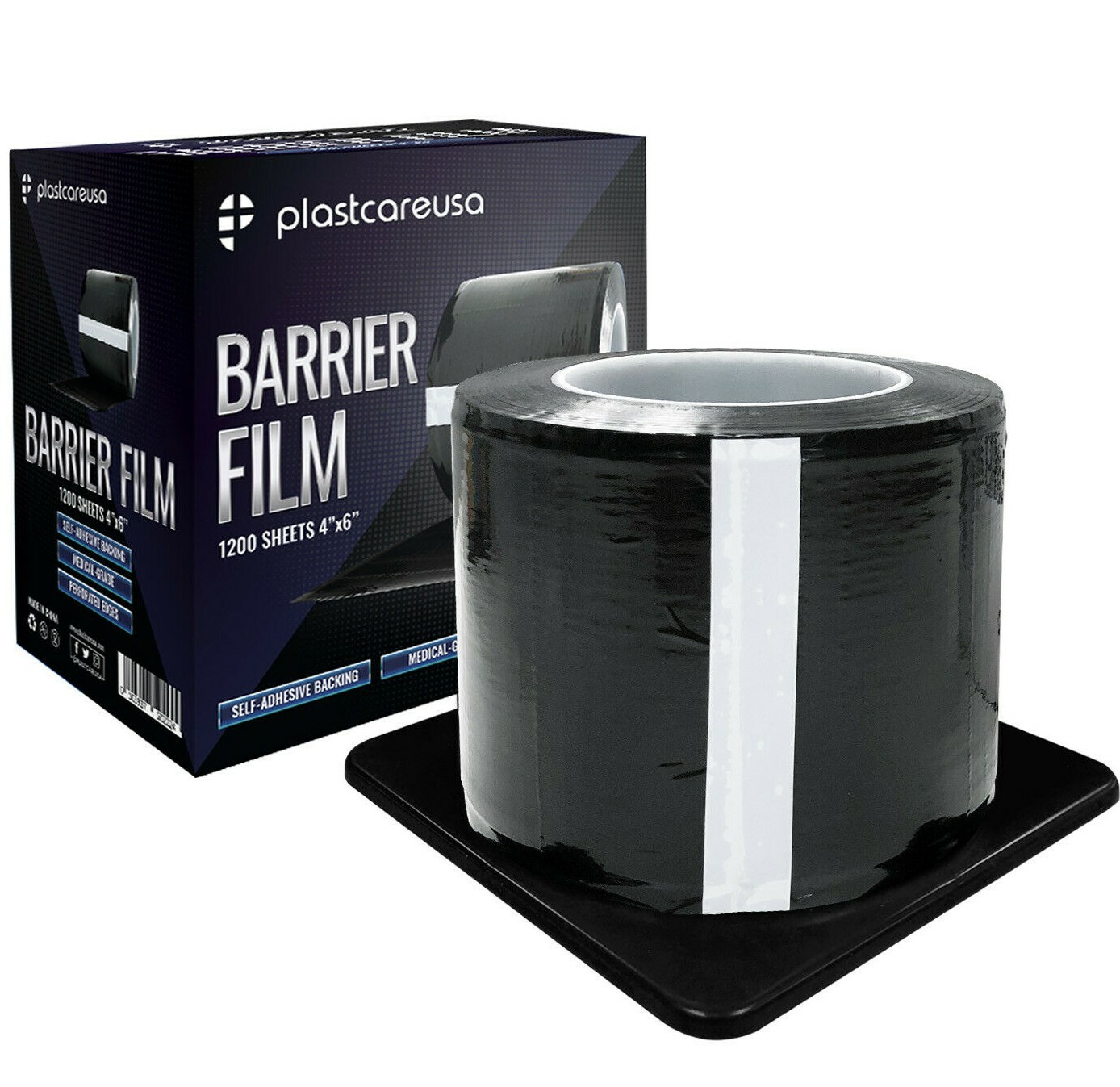 Black Barrier Film, Plastic Sheets, Tape for Dental Tattoo Medical Adhesive Roll
