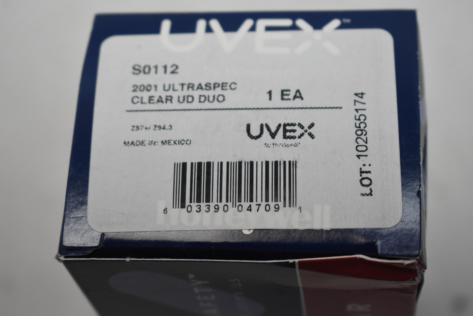 Uvex Honeywell UltraSpec 2001 Clear UD Duo Safety Glasses S0112 Eyewear PPE