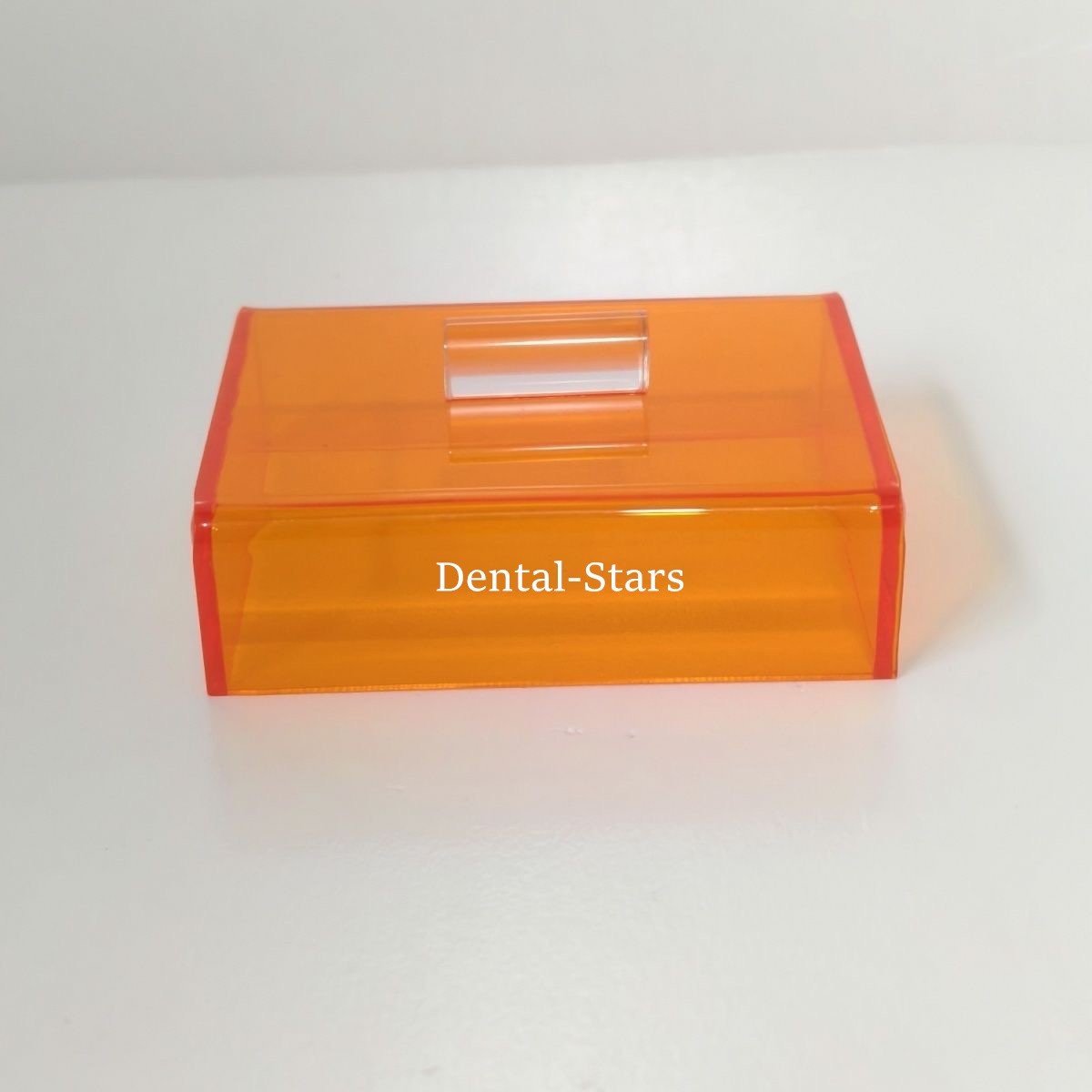 Dental Ultraviolet Cover Curing Light Protector Box Orange Shading Light Lid 1Pc