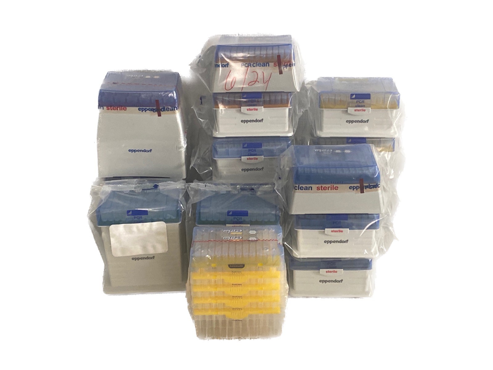 (1872) EPPENDORF 10uL 20uL 100uL 200uL 300uL 1250uL 5mL Pipet Tip 19×96 2×24