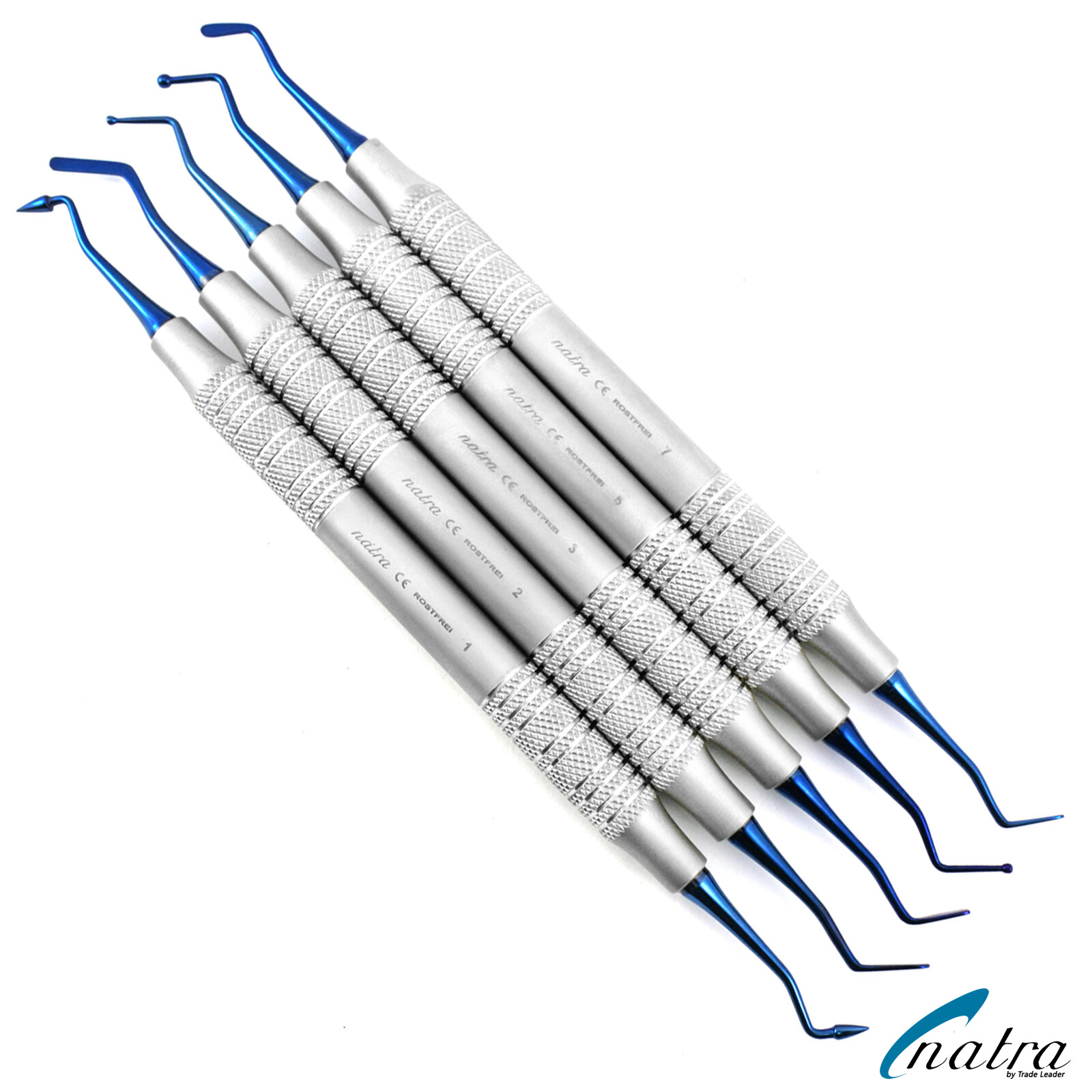 5 pcs Composite Dental Filling Instrument Probe Scaler spatula heidman plugger