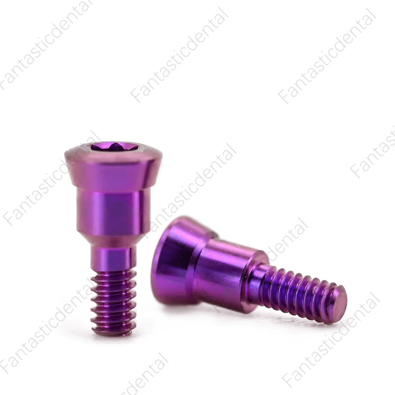 2 Pcs Dental RC Closure Screw Healing Cap Abutment Height 0mm 0.5mm