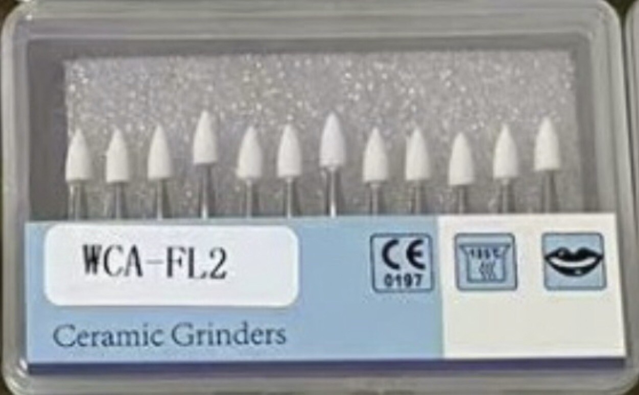30d Warranty 24 PCS DURA-WHITE FL2 FLAME FG DENTAL FINISHING STONES 2 BOXES