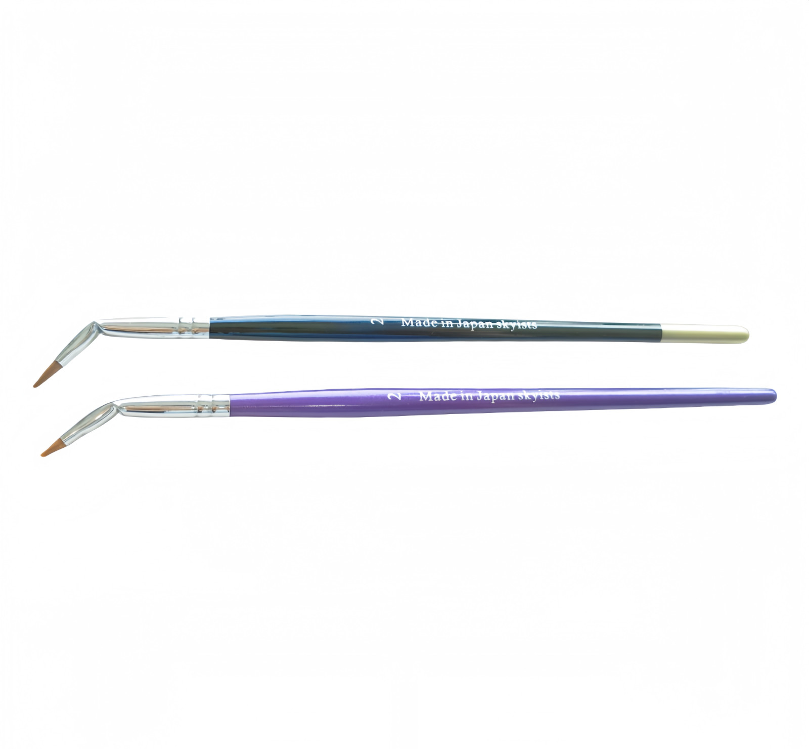 4Pcs Dental Nylon Brush Pen Laboratory Synthetic Brushes Curved Head Technicians