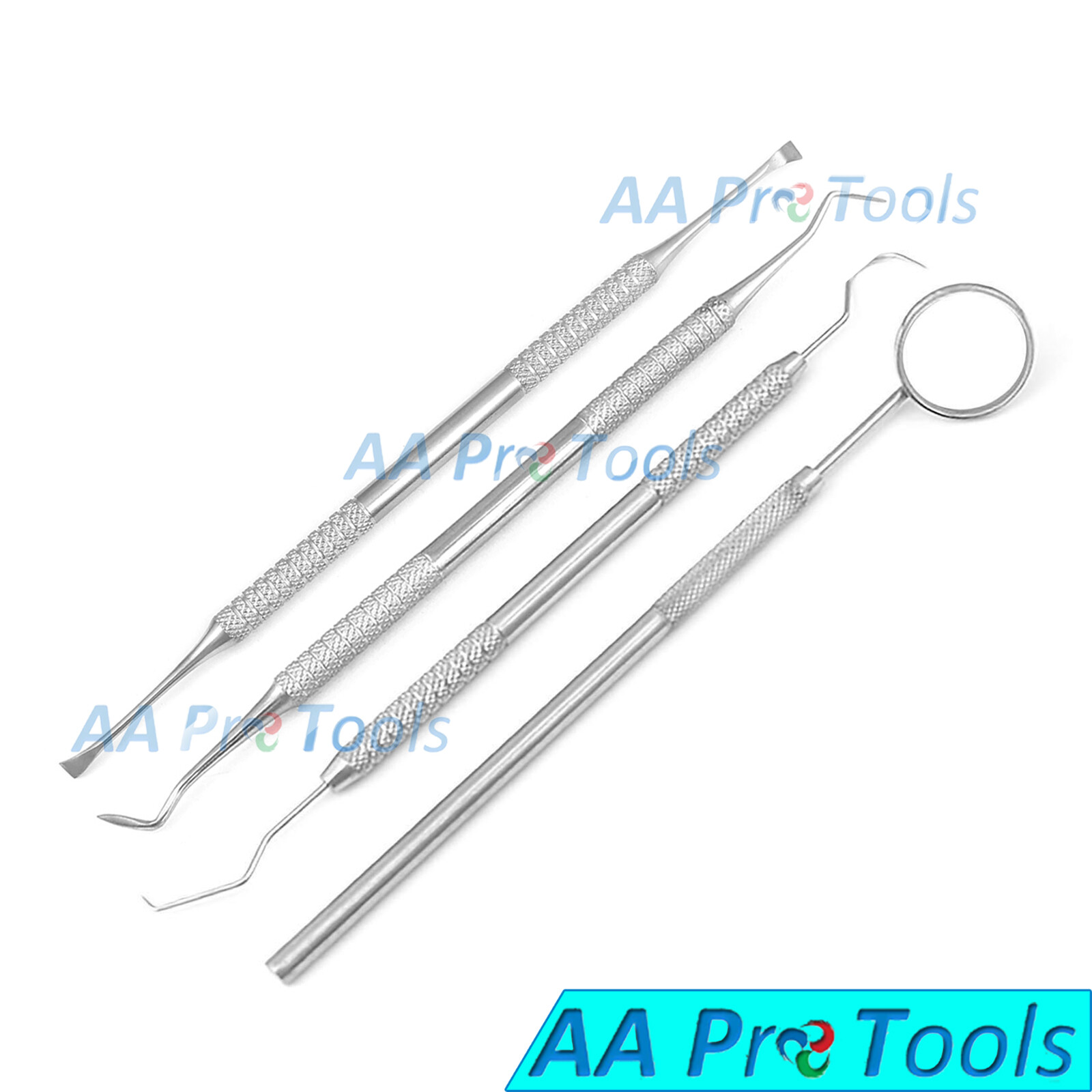 4 Pcs Basic Dental Tooth Pick Pic Prove Set Kit Stainless Steel Hygiene PR-414