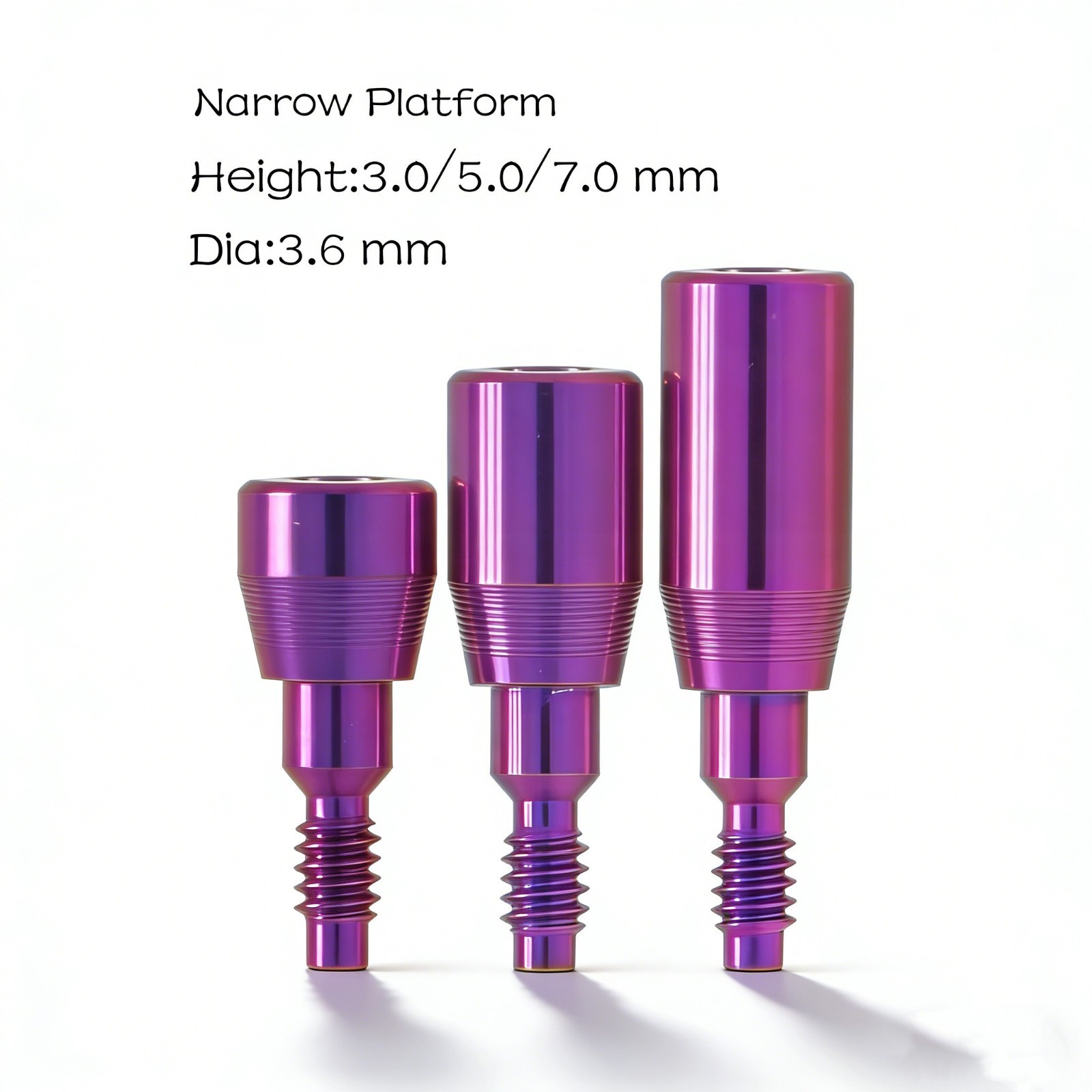 US Dental Nobel Healing Abutment 3.6/5.0/6.0mm & 3/5/7mm Height NP/RP Compatible