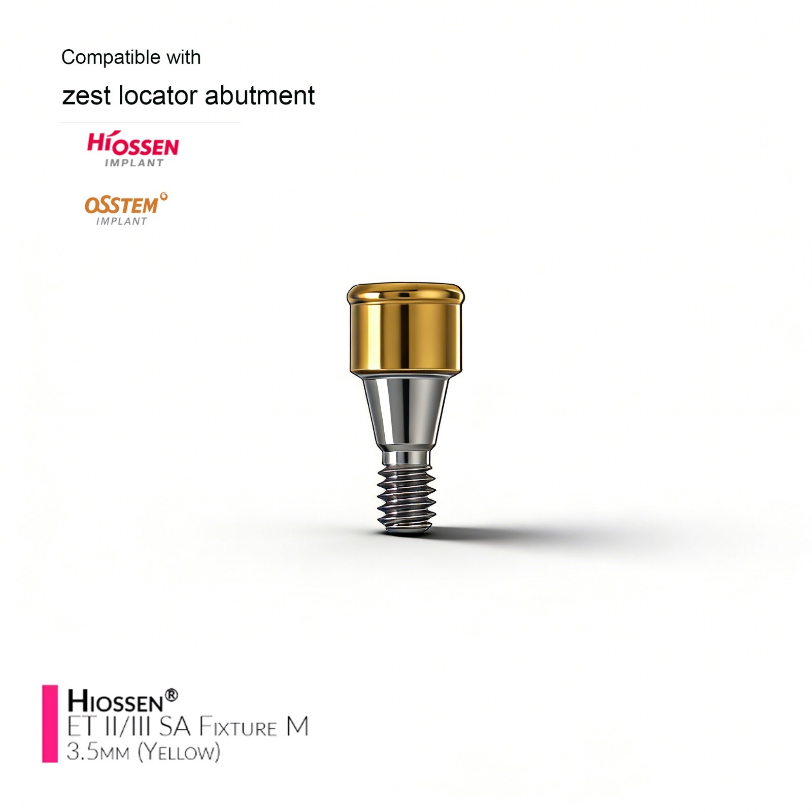 Overdenture Attachment locator abutment For HIOSSEN ET SA Mini/Standard Platform