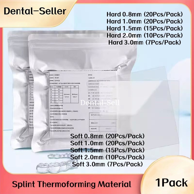 Dental Lab Splint Thermoforming Material Orthodontic Vacuum Forming Hard 0.8 mm
